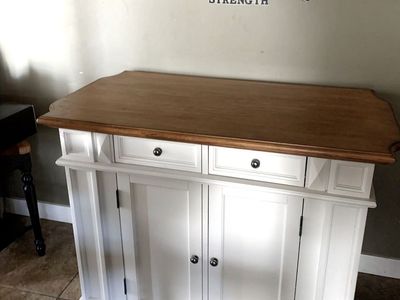 Beautiful wooden island/buffet
