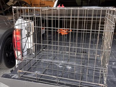 Heavy-Duty Wire Pet Crate - Collapsible Dog/Cat Cage medium sized