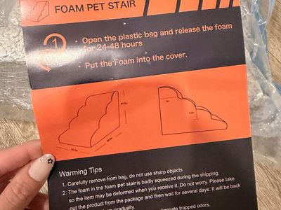 Foam Pet Stair Steps Ramp for Dogs and Cats - Gray