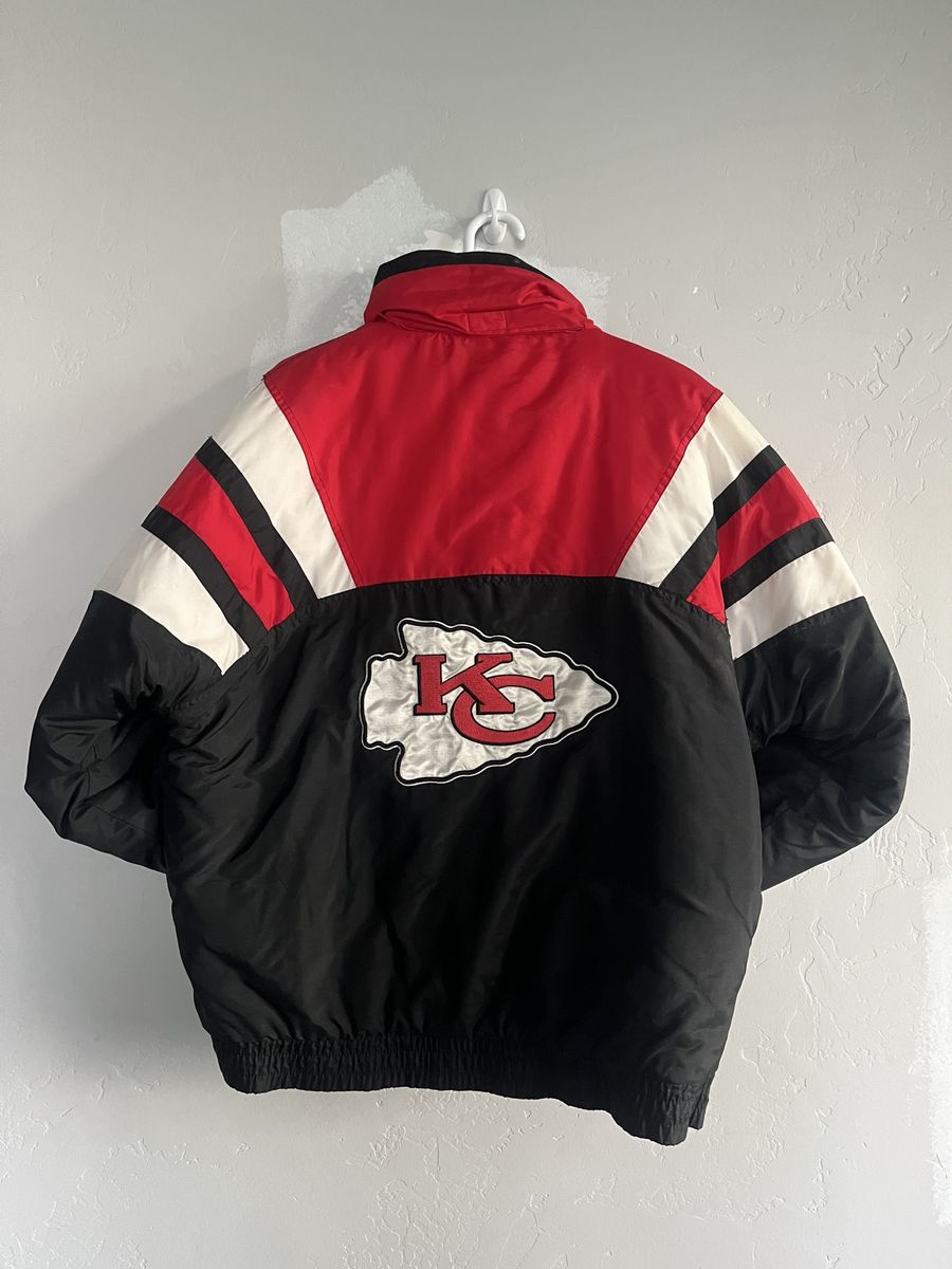 Vintage 90s Kansas City Chiefs NFL Game Day Turbo Zone Puffer Jacket M