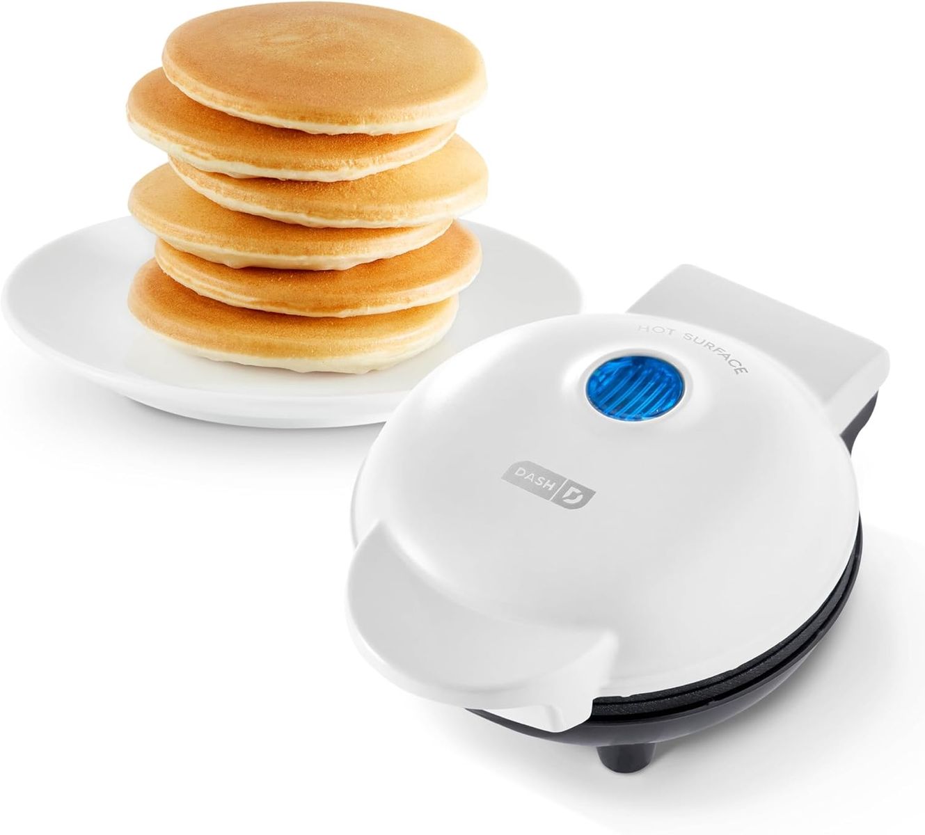 Dash Mini Maker Griddle for Pancakes Eggs Sandwiches Brand New 350 Watts Great for Camping or Dorms