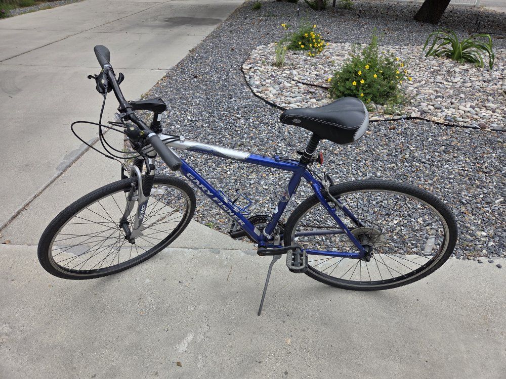 Gary Fisher Tiburon Hybrid Bike - Blue Aluminum Frame, 21-Speed, Ready for Commuting & Trails