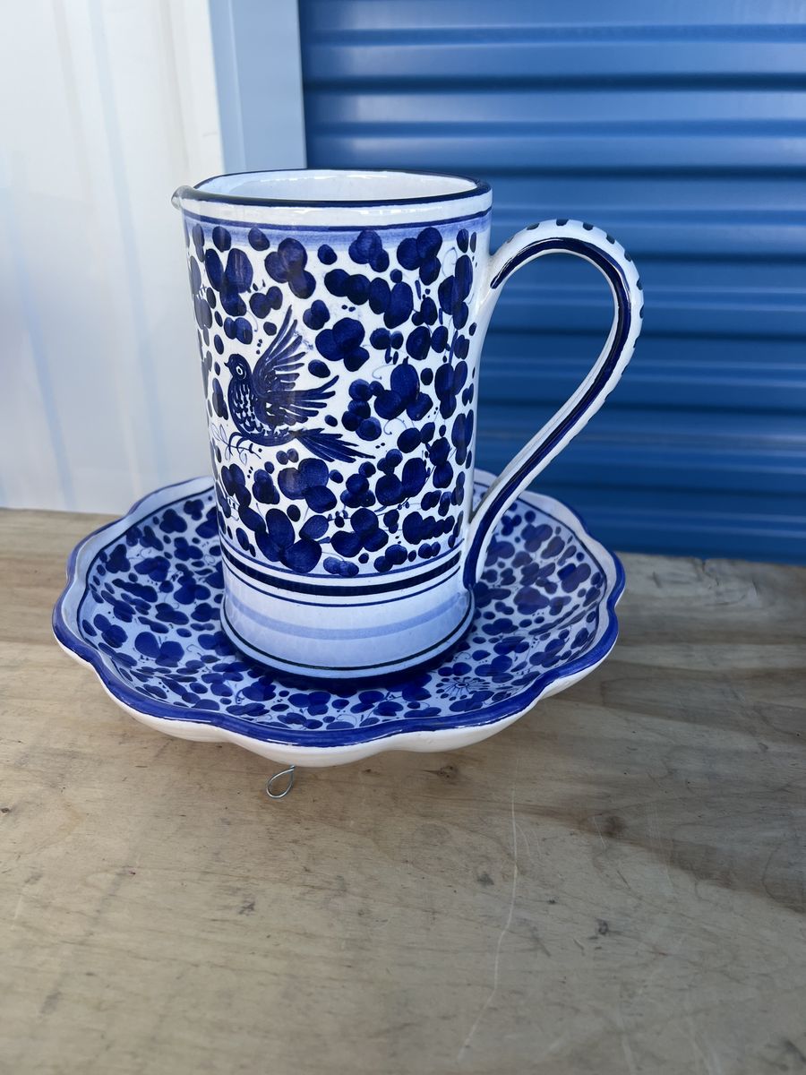 Raffaello Deruta Italy Floral Set