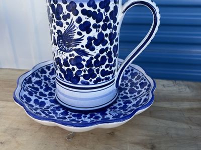 Raffaello Deruta Italy Floral Set