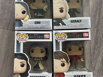 Funko Pop! The Witcher Set: Ciri (1191), Geralt (1192), Yennefer (1193), Jaskier (1194)