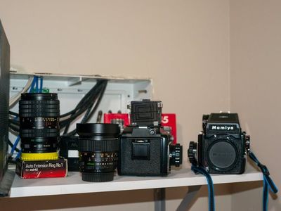 Two medium format cameras