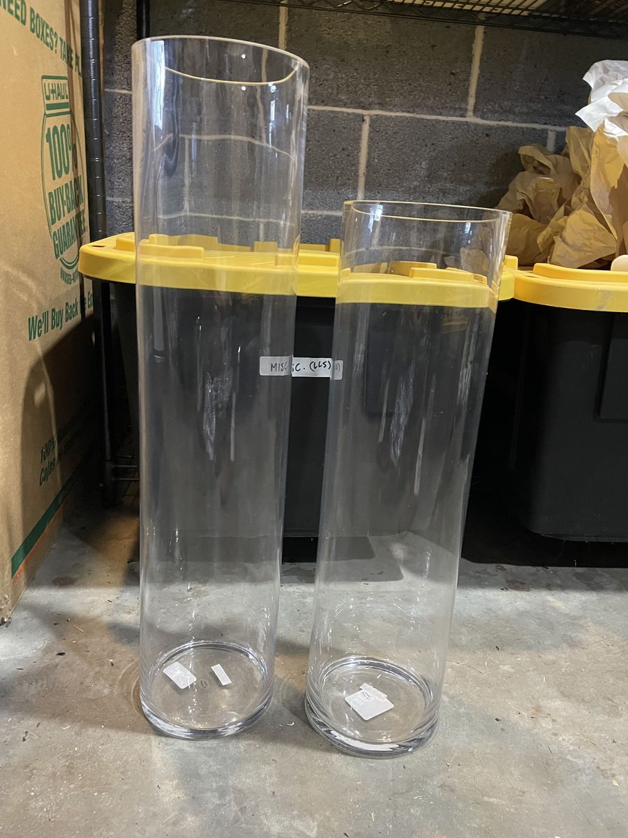 Tall Glass Cylinder Vases