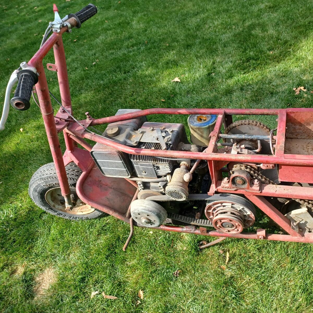 Vintage Blazer, Tote Gote cousin, mini bike