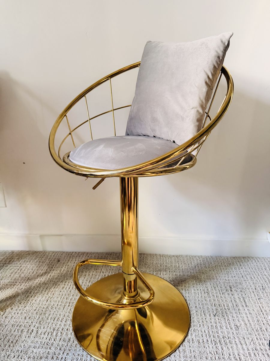 Brass Decorative Stool Chairs (4)