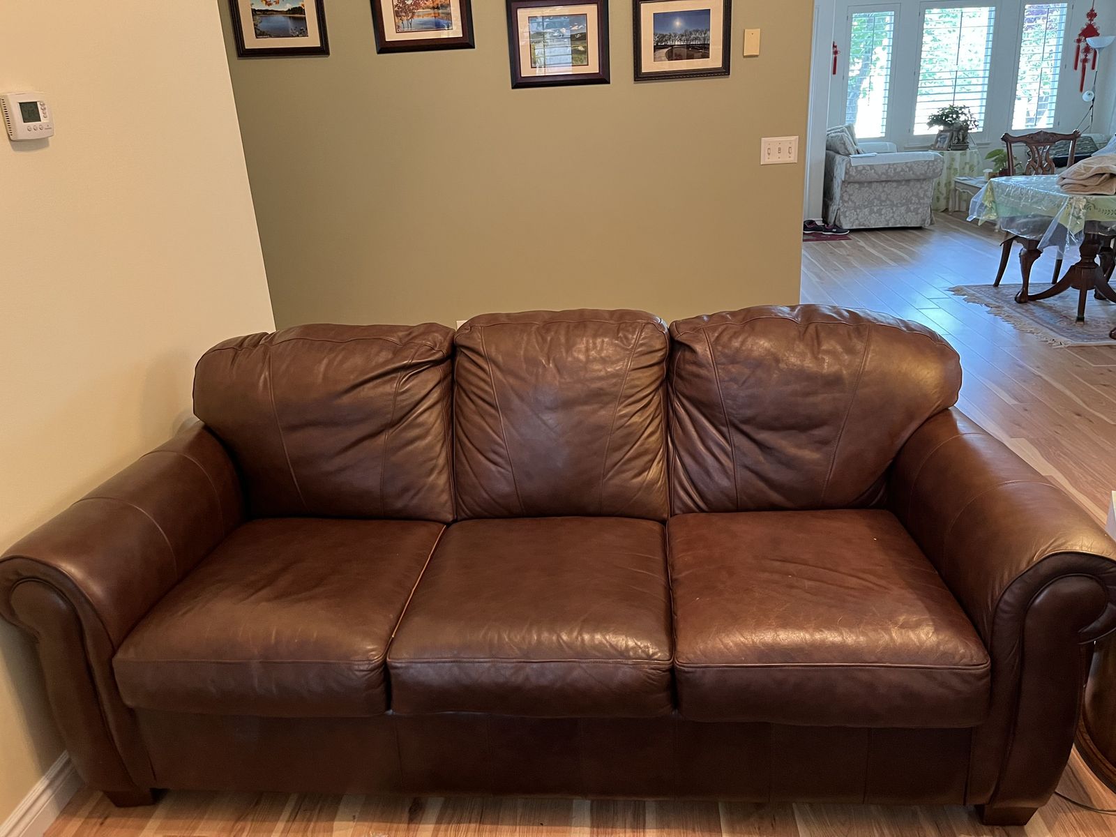 Leather Couch and Love Seat for $500 OBO
