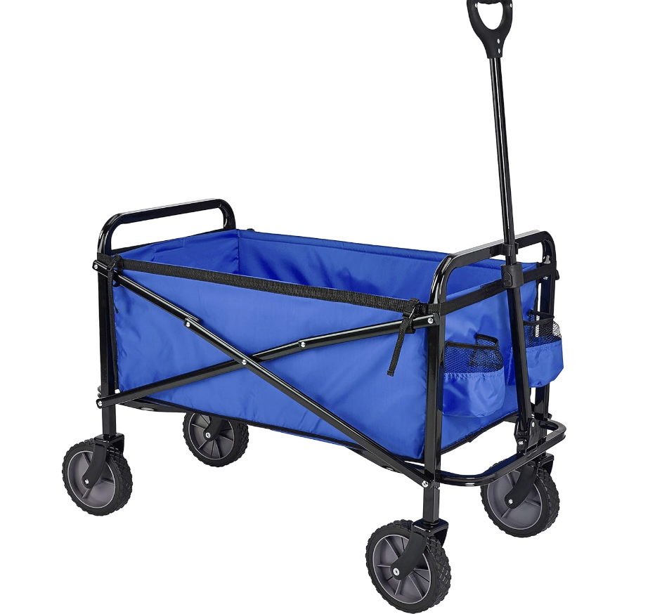 Heavy Duty Utility Wagon for Outdoor Sports, Camping, Garden, and Shopping