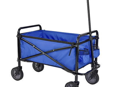 Heavy Duty Utility Wagon for Outdoor Sports, Camping, Garden, and Shopping