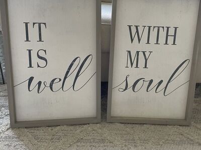 It is well with my soul wall art 2 Pieces
