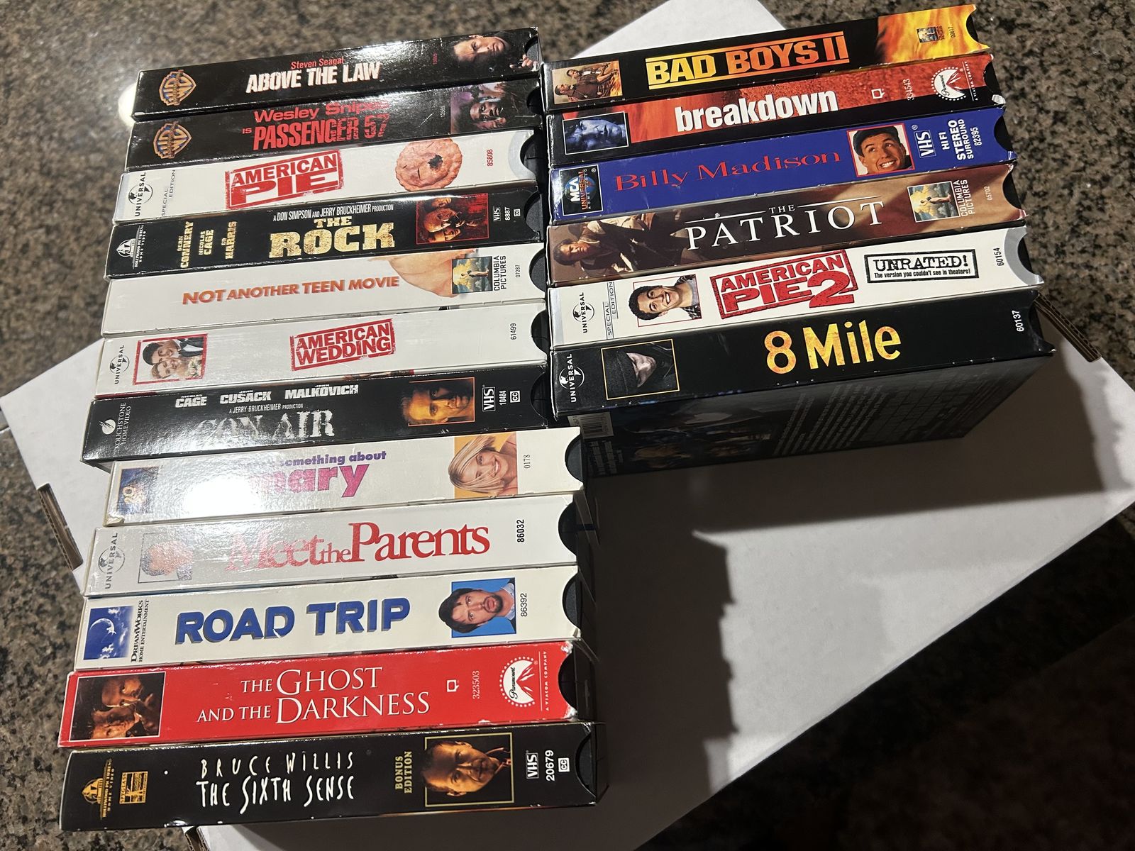 VHS tapes. 18 in total.