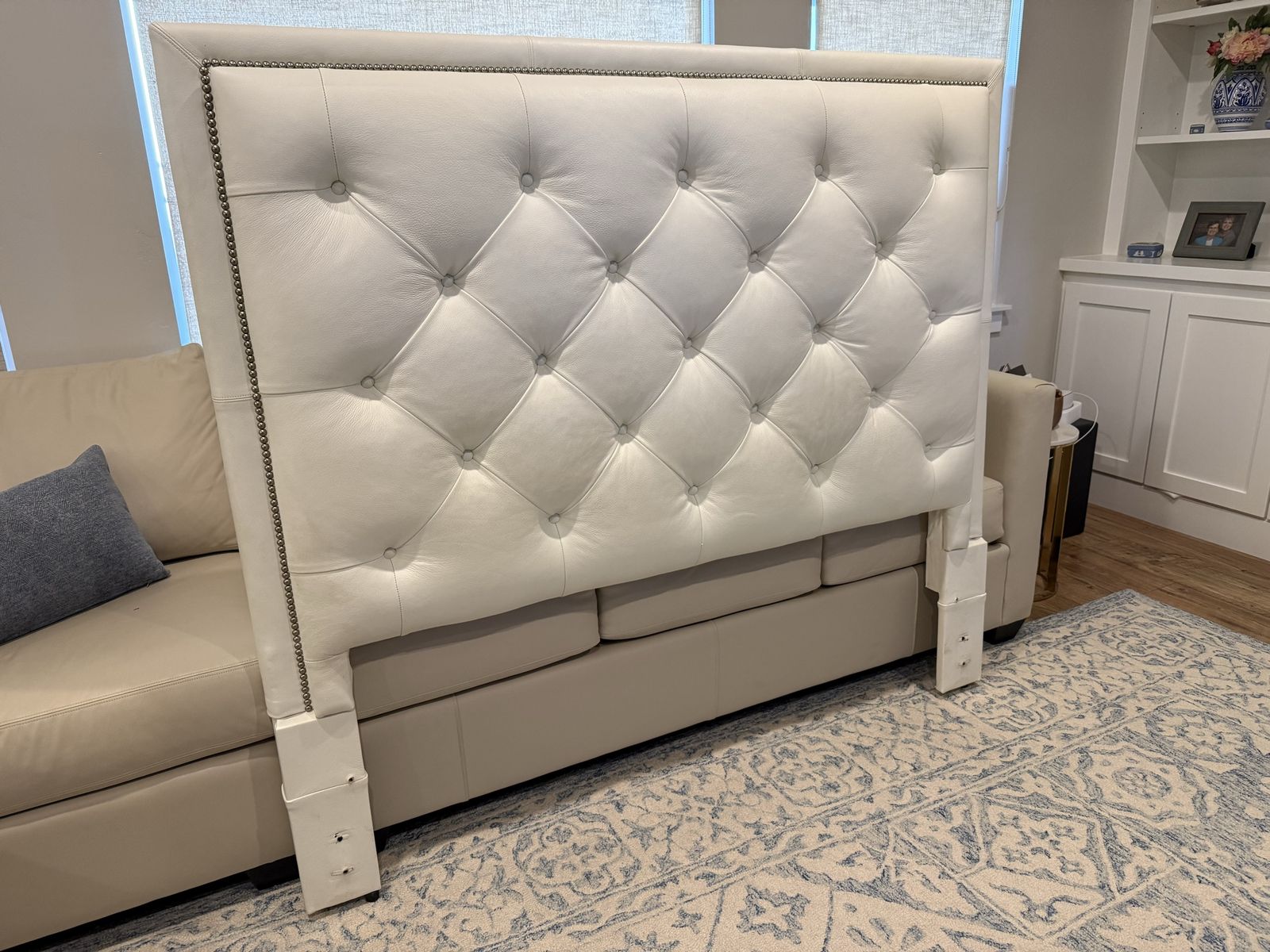 Custom Leather Bassett Headboard