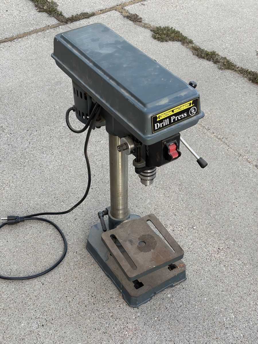 Central Machinery Benchtop Drill Press - Gray Used Shop Tool