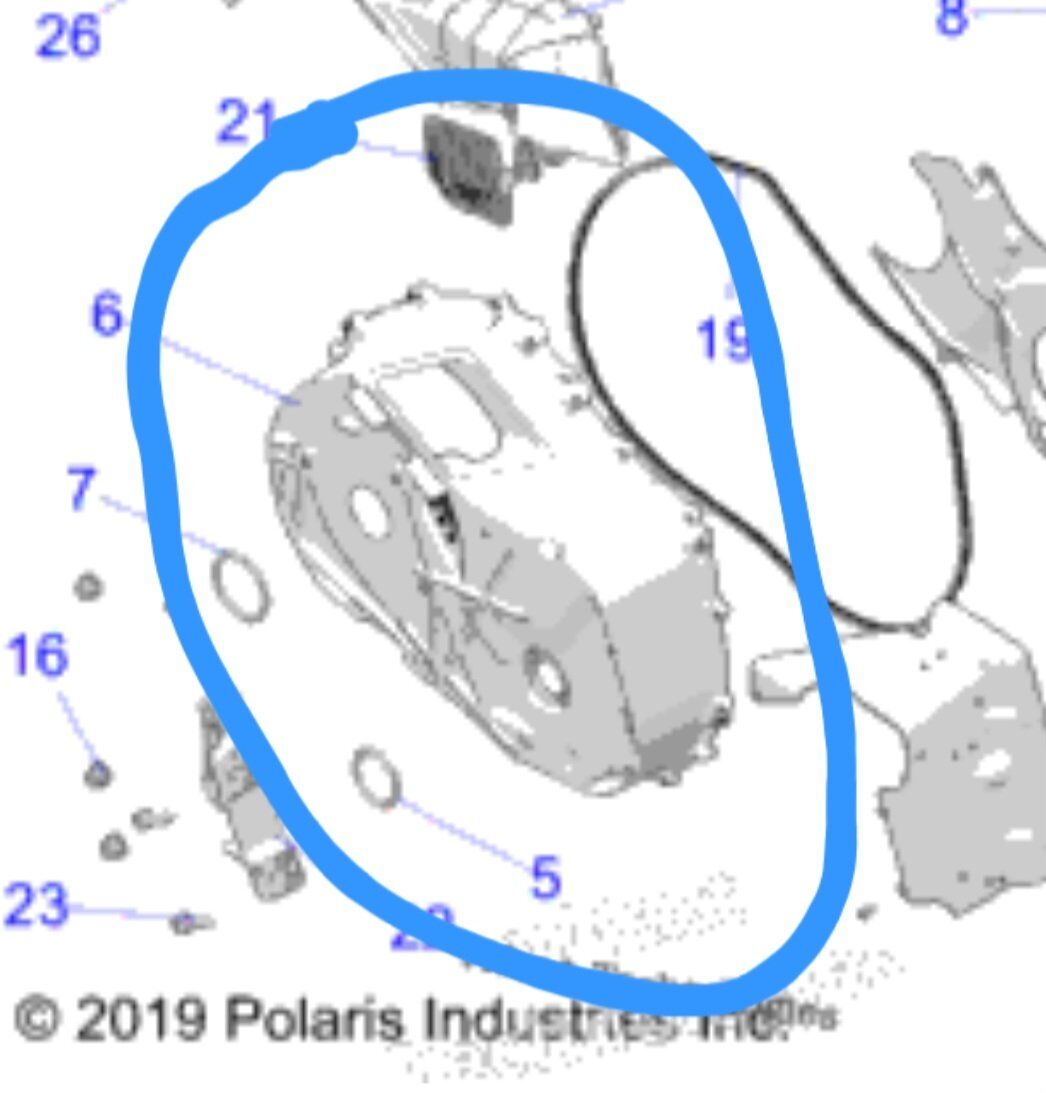 Polaris PRO-XP clutch cover