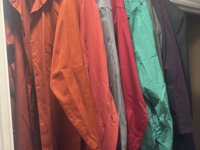 7 XL Men's Long Sleeve Button-Up Shirts Lot - Assorted Colors