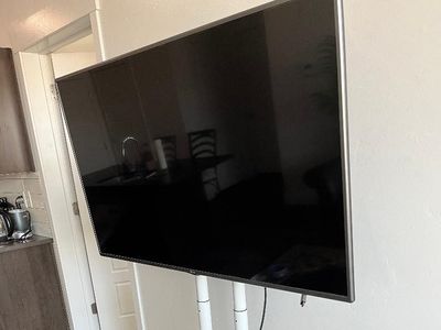 50 Inch TV with Rolling Stand