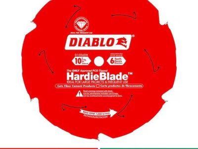 10" James Hardie Fiber-cement Saw Blade