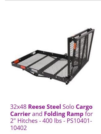 32 x 48 Reese Solo Cargo Carrier with Folding Ramp