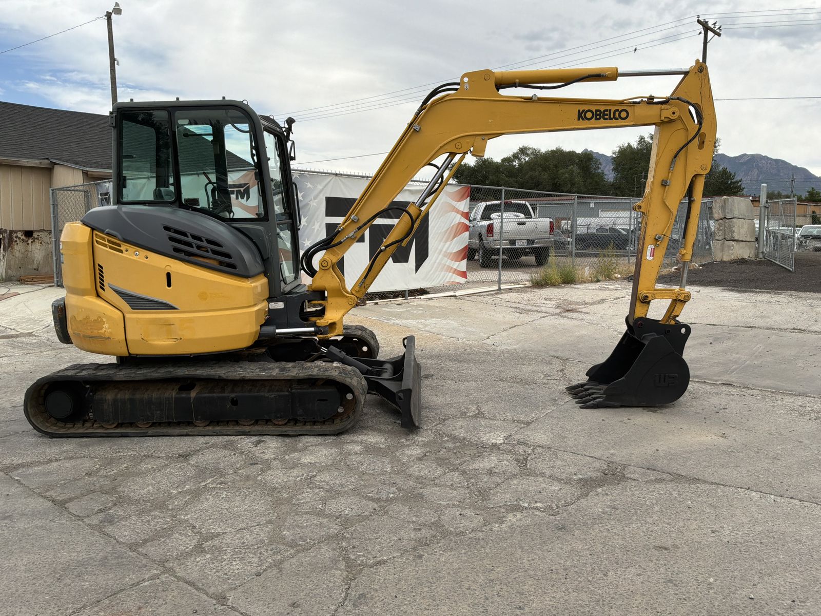 2019 Kobelco SK55SRX Mini Excavator – Cab / A/C – $33,900