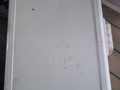 Vintage Coleman Miller Lite Cooler - White, "It's Miller Time" Lid Graphic