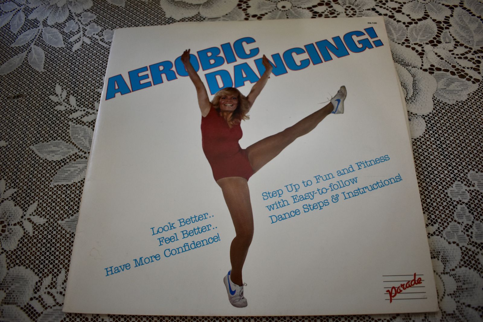 Vintage 33 1/3 Vinyl Record-  AEROBIC DANCING - With Great Music and a 16 Page Booklet - By Parade Records