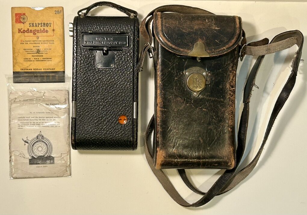 Antique Vintage Kodak Folding Camera Autographic