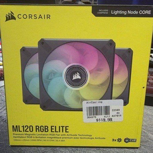 Corsair ML120 RGB case fans x8