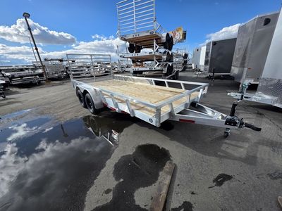 2026 Baughman Products 7X16 RG Angled Bar 7K Aluminum ATV Utility Trailer
