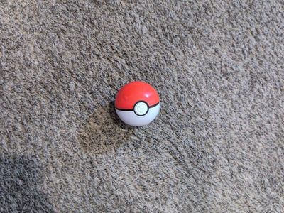 Red & White Plastic Pokeball Toy - Pokemon Collectible