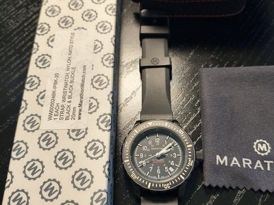 MARATHON GSAR Anthracite Large Divers Watch Automatic - Rubber strap
