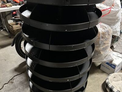 7 Tray Black Rotabin 34 Wide 58 Tall