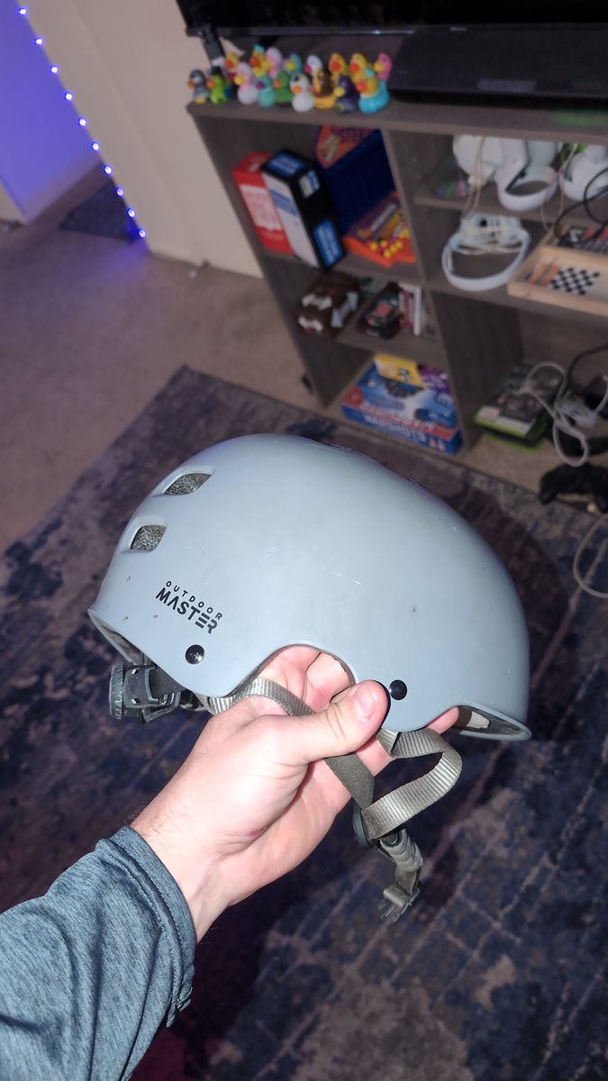 Outdoor Master XL Bike / Skate Helmet – Gray – Good Condition