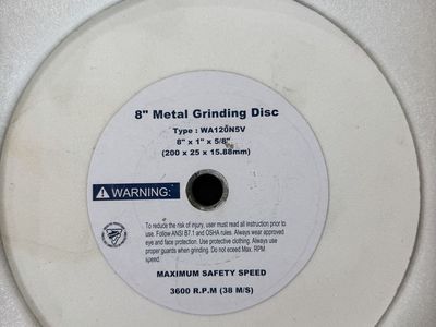 8" Metal Grinding Wheels