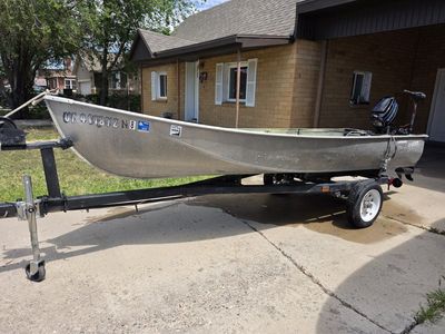13.5 aluminum boat with mercury 7.5