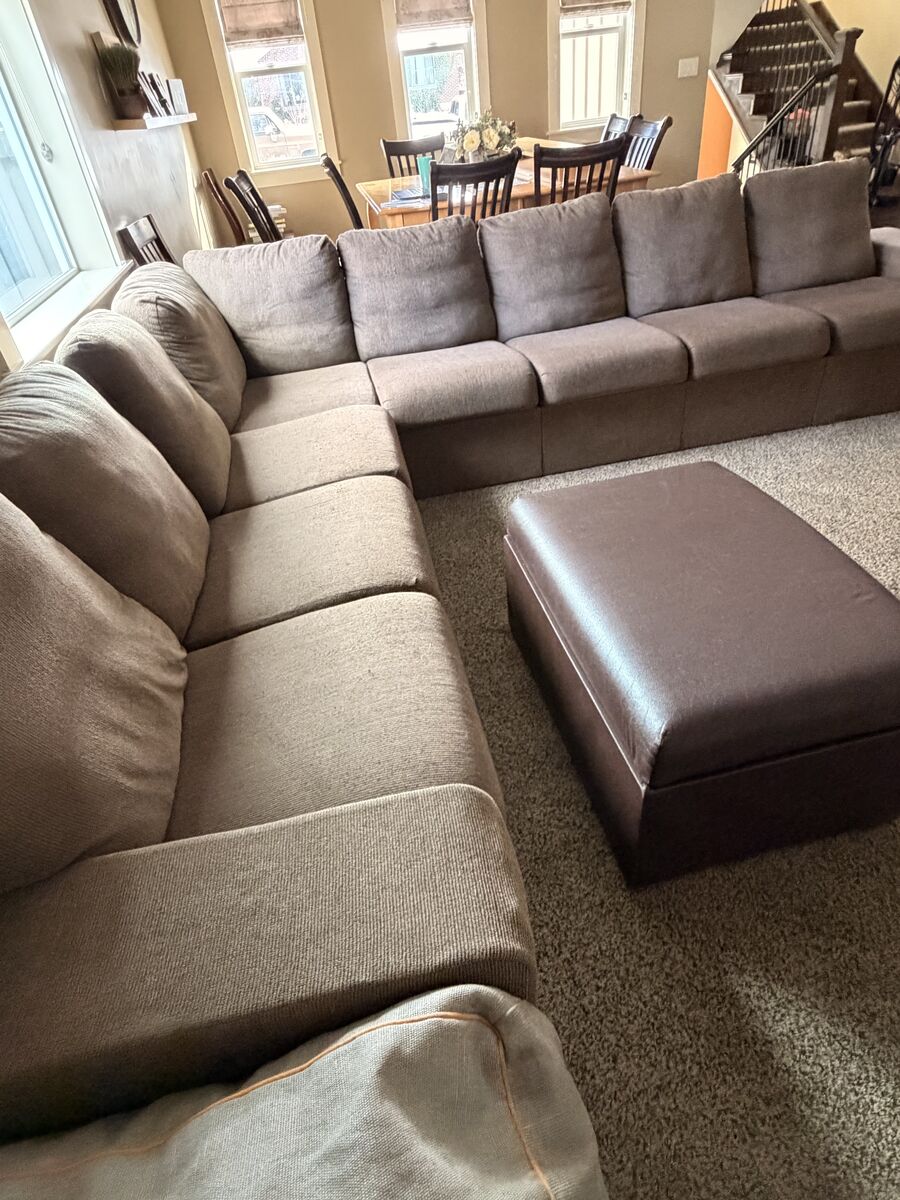 Home Reserve Modular Sectional with Storage + Oversized Chair & Ottoman