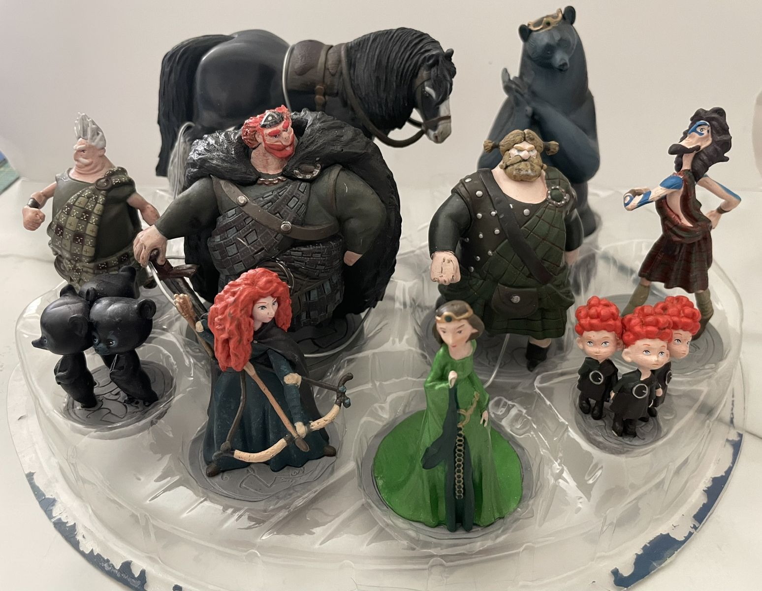 Disney/Pixar Brave Deluxe 10-Piece Figurine Playset, 2012, Rare