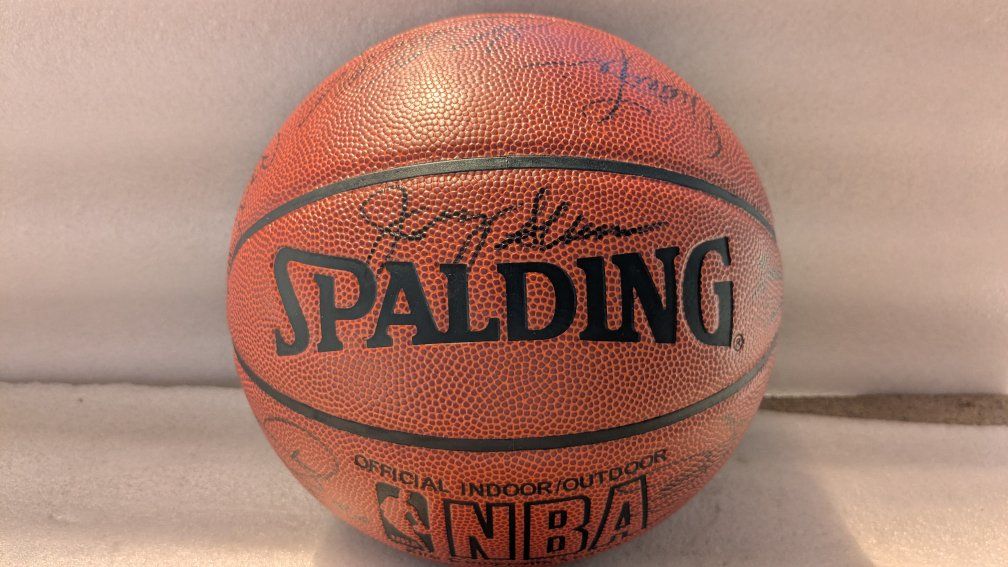 Spalding NBA Official Indoor/Outdoor Basketball - Multi-Signed Autographed Collectible John Stockton Jerry Sloan etc.