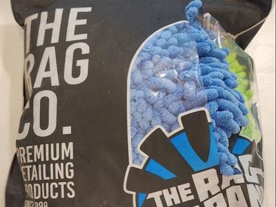 The Rag Co. Microfiber Chanille Wash Mitts - 2 total - 1 Blue and 1 Green