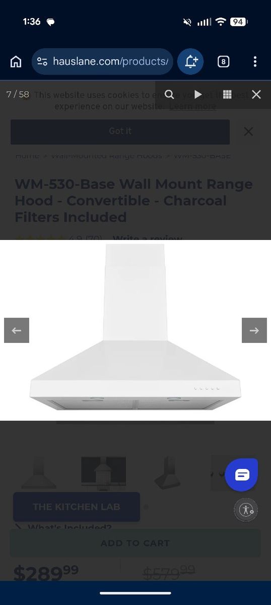 hauslane oven hood