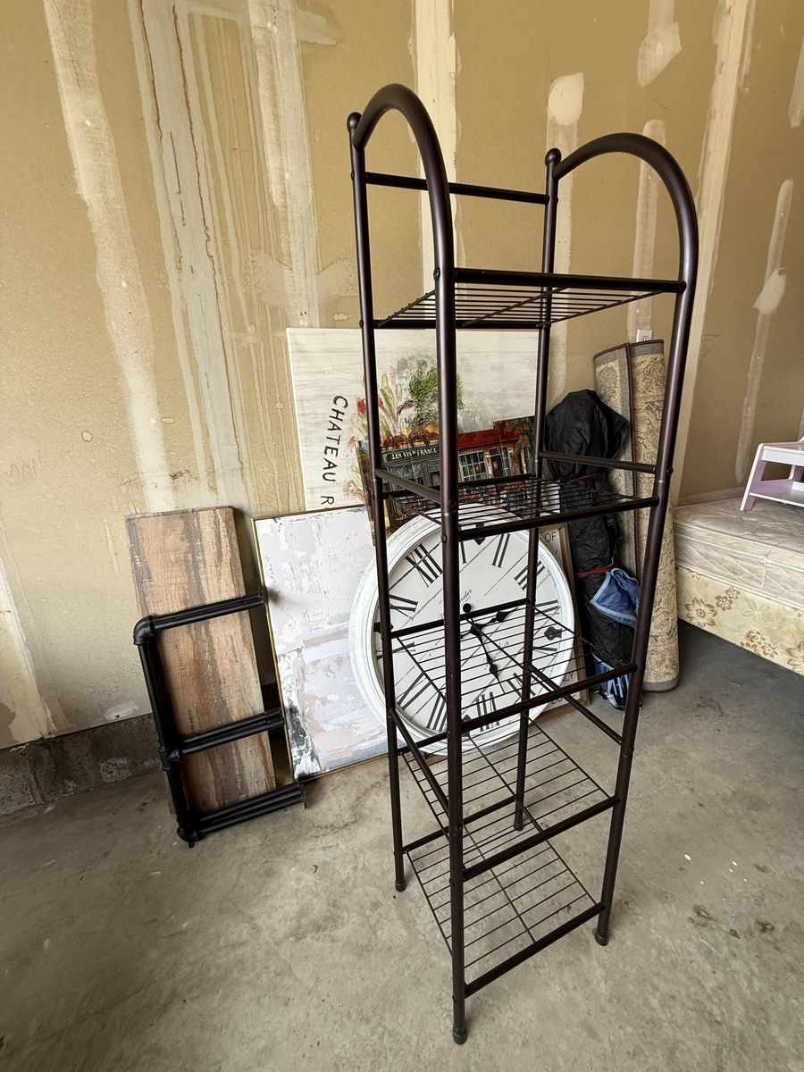 Metal Wire kitchen Shelving Unit Tall Standing 5-Tier Rack