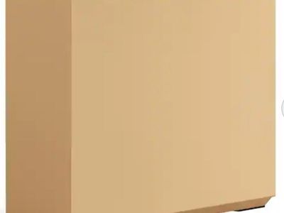 New in Box Long Box Metal Rectangular Planter in Coral Peach