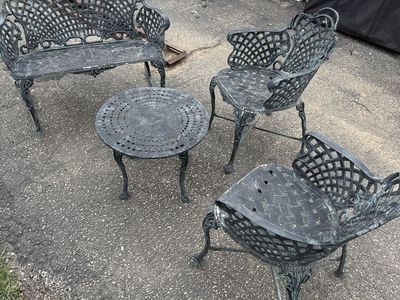 Vintage Cast Aluminum Patio Set