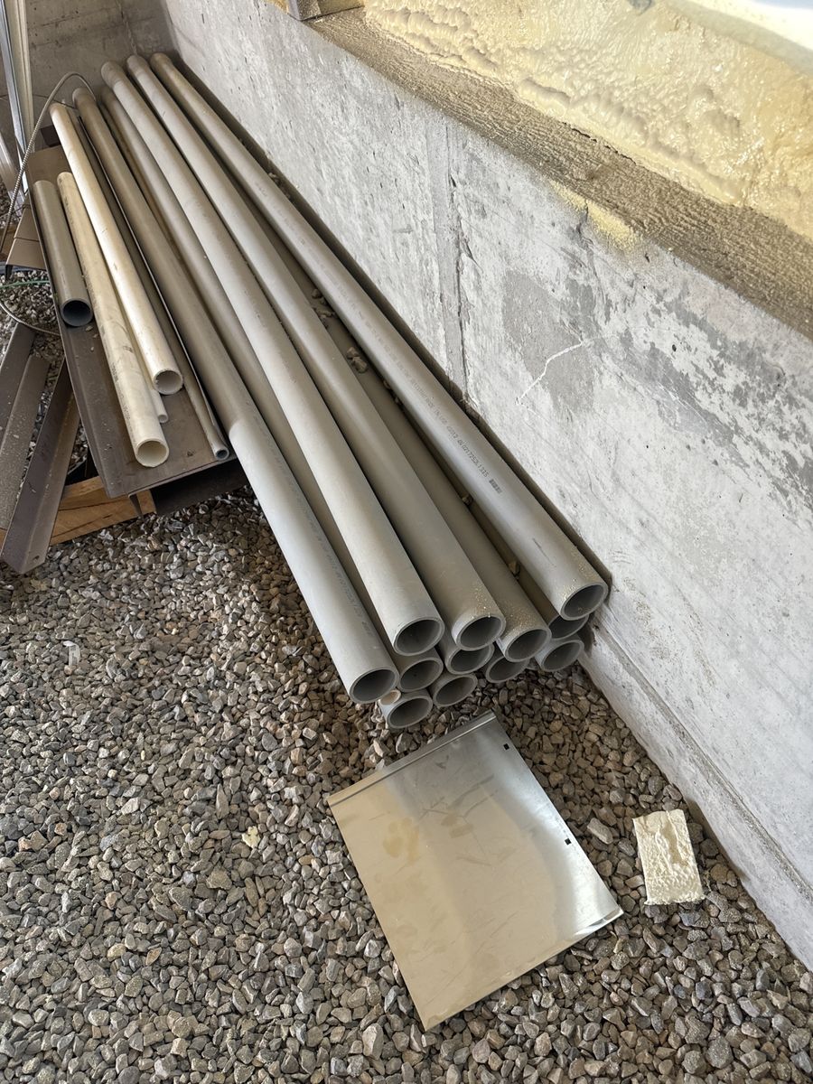 120 feet of 2.5 inch schedule 40 conduit