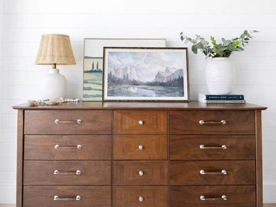 Vintage Mid Century Modern 12 Drawer Dresser | Mid Century Modern Dresser Chest Credenza Buffet