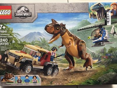 LEGO Jurassic World Carnotaurus Dinosaur Chase 76941 Building Toy Set