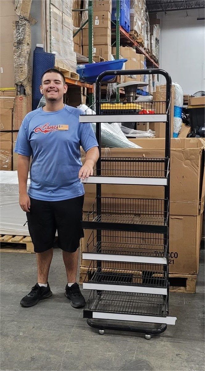6 Tier Cart on Wheels - 70x22in