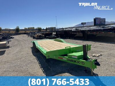8.5x24 Maxx-D T8X Tilt Trailer - 17.5K GVWR Hydraulic Jack(s), Torsion Axles, Wide Body w/ Drive Over Fenders, Winch Plate